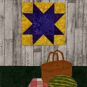 Picnic Under the Quilt Block Pattern (12" x 18")