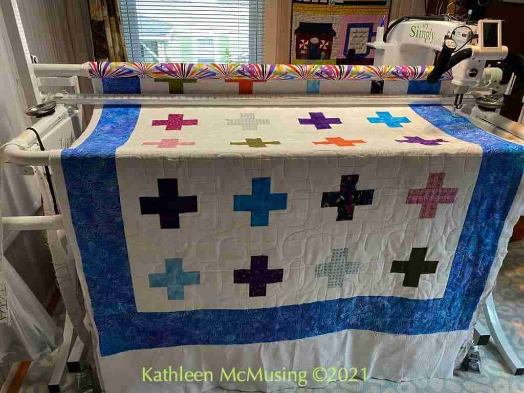 quilt on frame